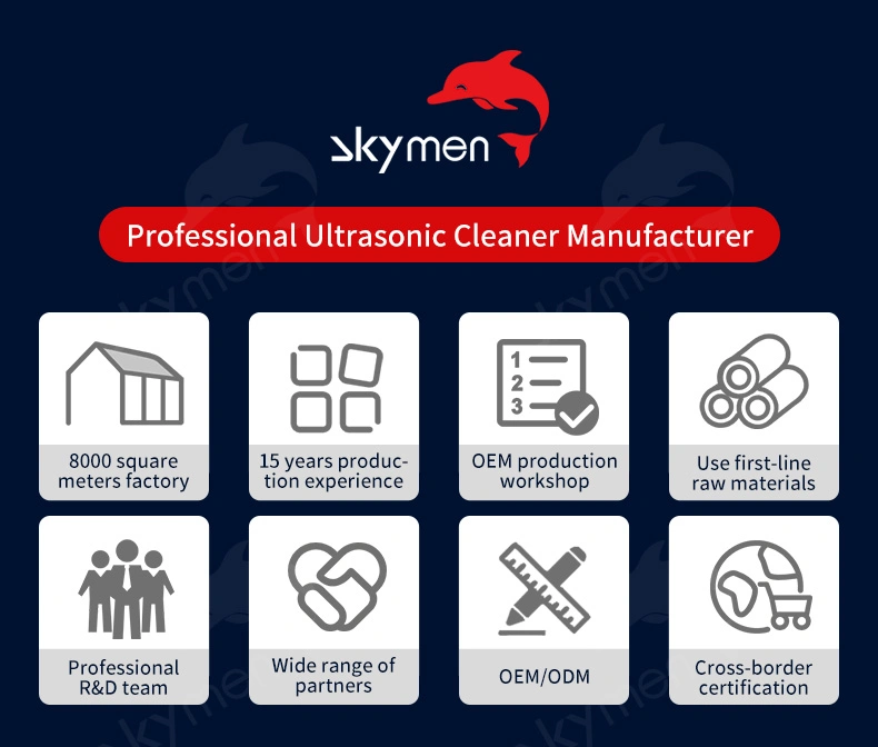 Potere ultrasonico degli Skymen più la macchina medica di pulizia ultrasonica 1080W con Heater Timer Benchtop Cleaner 30L
