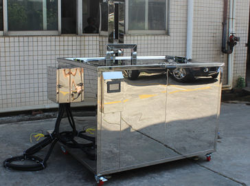 Pulitore ultrasonico del riscaldamento a due frequenze con alto potere della gabbia del metallo