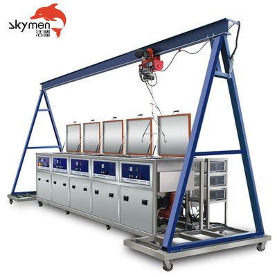QUALITÀ  4 Station Ultrasonic Cleaning System for Safety Value Components With Gantry FABBRICA