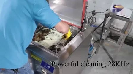 Macchina di pulizia a ultrasuoni industriale grande da 38L con filtrazione per ricambi auto