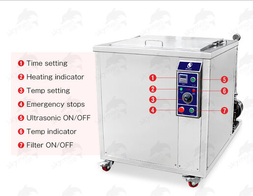 Pulitore ad ultrasuoni ad alta potenza per filtri DPF, Macchina per la pulizia dei filtri antiparticolato 100L 28kHz/40kHz