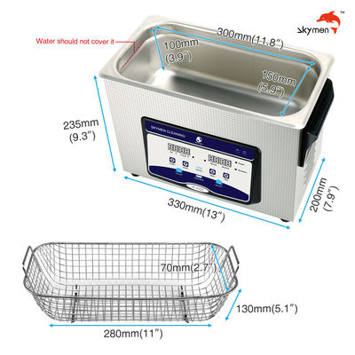 180W attrezzature 4.5L di pulizia ultrasonica di 1,19 galloni