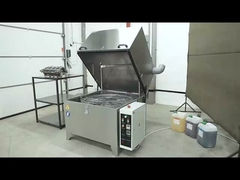 Macchina per la pulizia con spruzzo con cestino rotativo per la pulizia del blocco motore